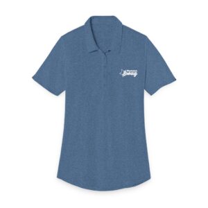 Fundraiser Swag Logo Women Ladies Fine Pique Blend Polo T-Shirt (DTF)