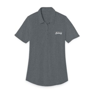 Fundraiser Swag Logo Women-Ladies Fine Pique Blend Polo T-Shirt (Embroidery )