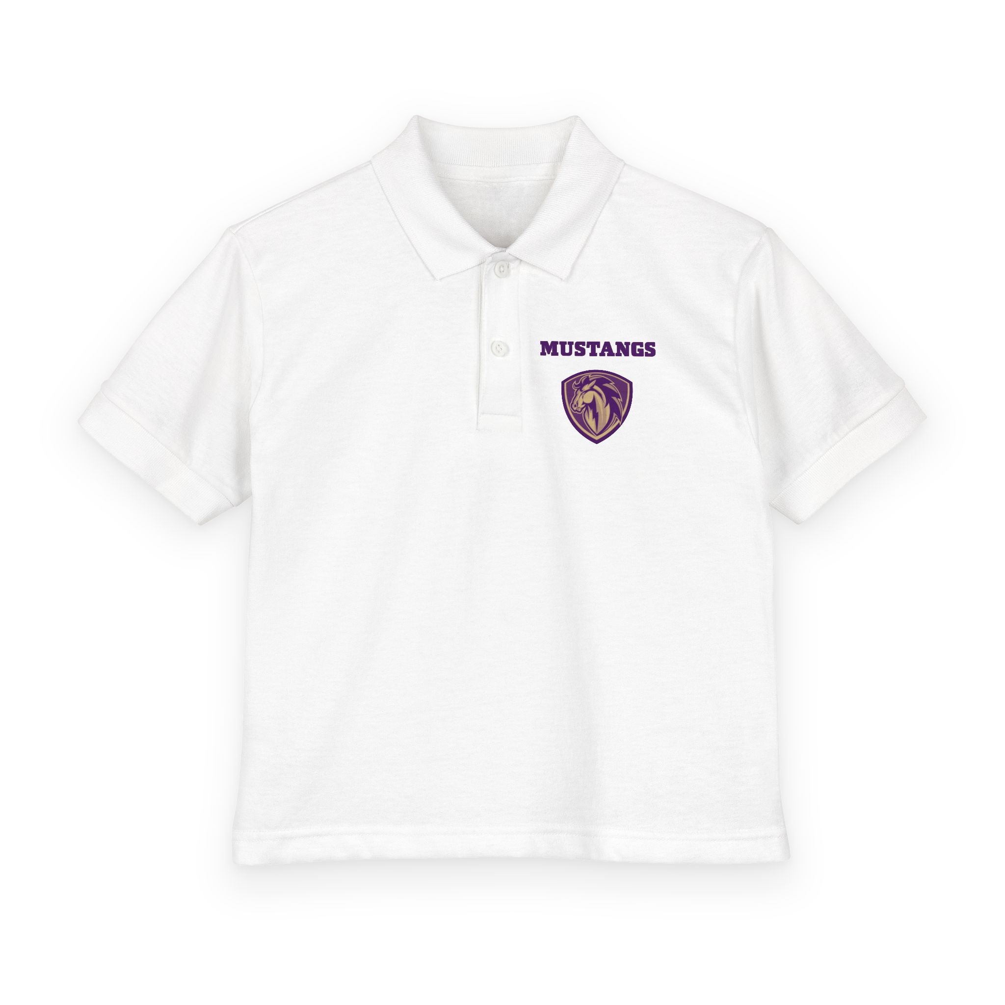 Mustangs MOCKUP DryBlend® Youth Jersey Polo
