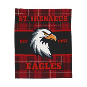 St. Irenaeus Eagles EST 1963 Soft Plush Throw Blanket