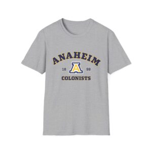 Anaheim High - Arched Logo Colonists Est 1898 Gildan Unisex Softstyle T-Shirt