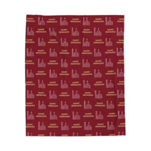 St Irenaeus Catholic Church Cypress Pattern Soft Plush Throw Blanket