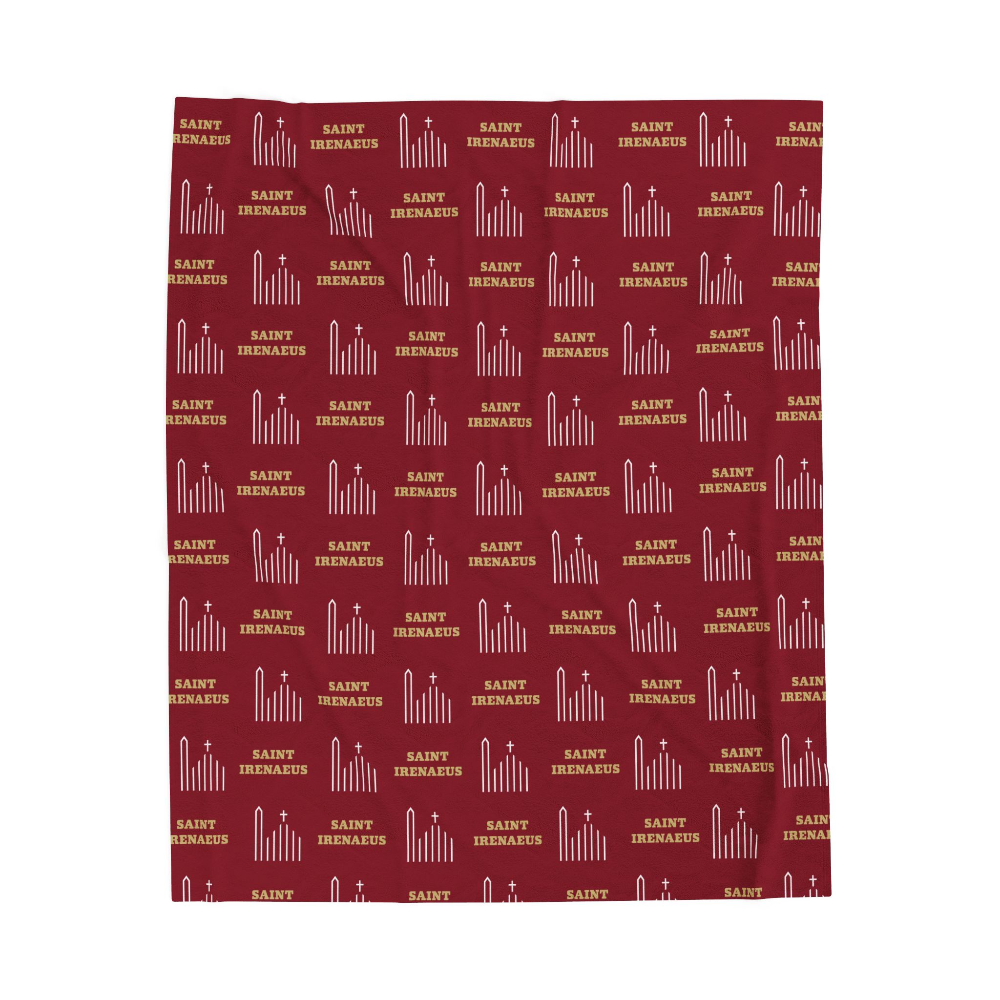 St Irenaeus Catholic Church Cypress Pattern Soft Plush Throw Blanket