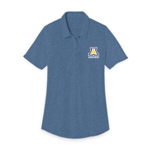 Anaheim High - Block A Logo 1Line Anaheim Women's Fine Pique Blend Polo Shirt (DTF)