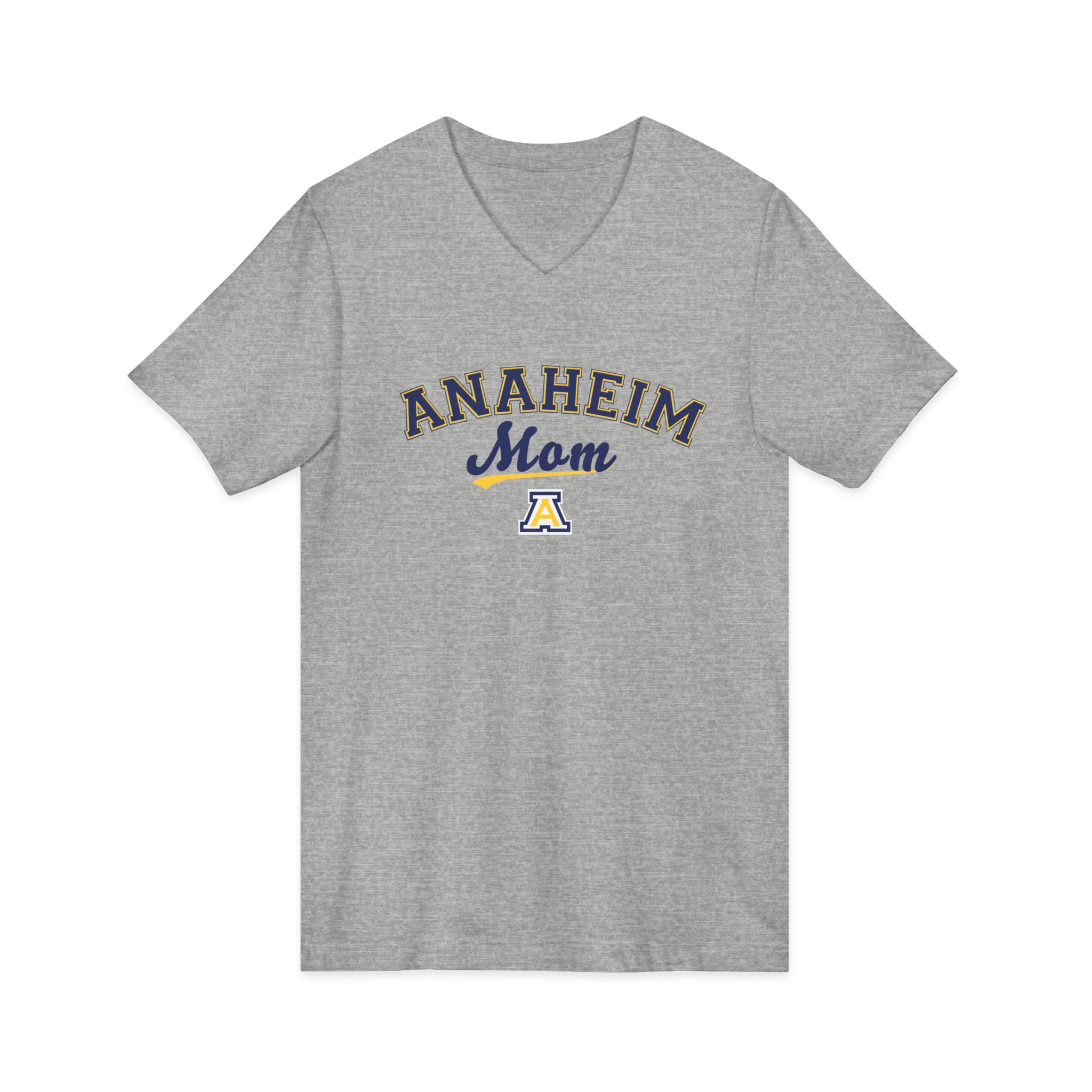 Anaheim High - Arch Logo Mom Women's V-Neck T-Shirt