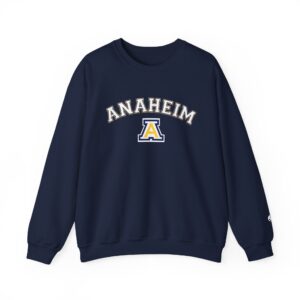 Anaheim High - Name and Logo Gildan Crewneck Sweatshirt