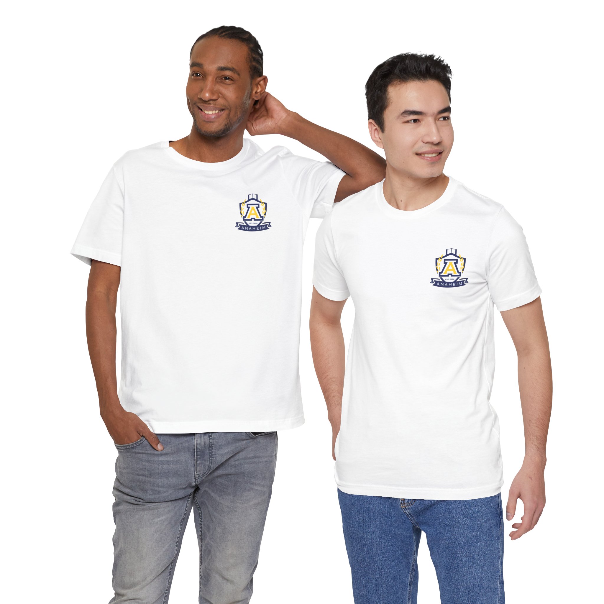 Anaheim High - Seal-Crest Logo Unisex Bella Canvas T-Shirt - Image 3