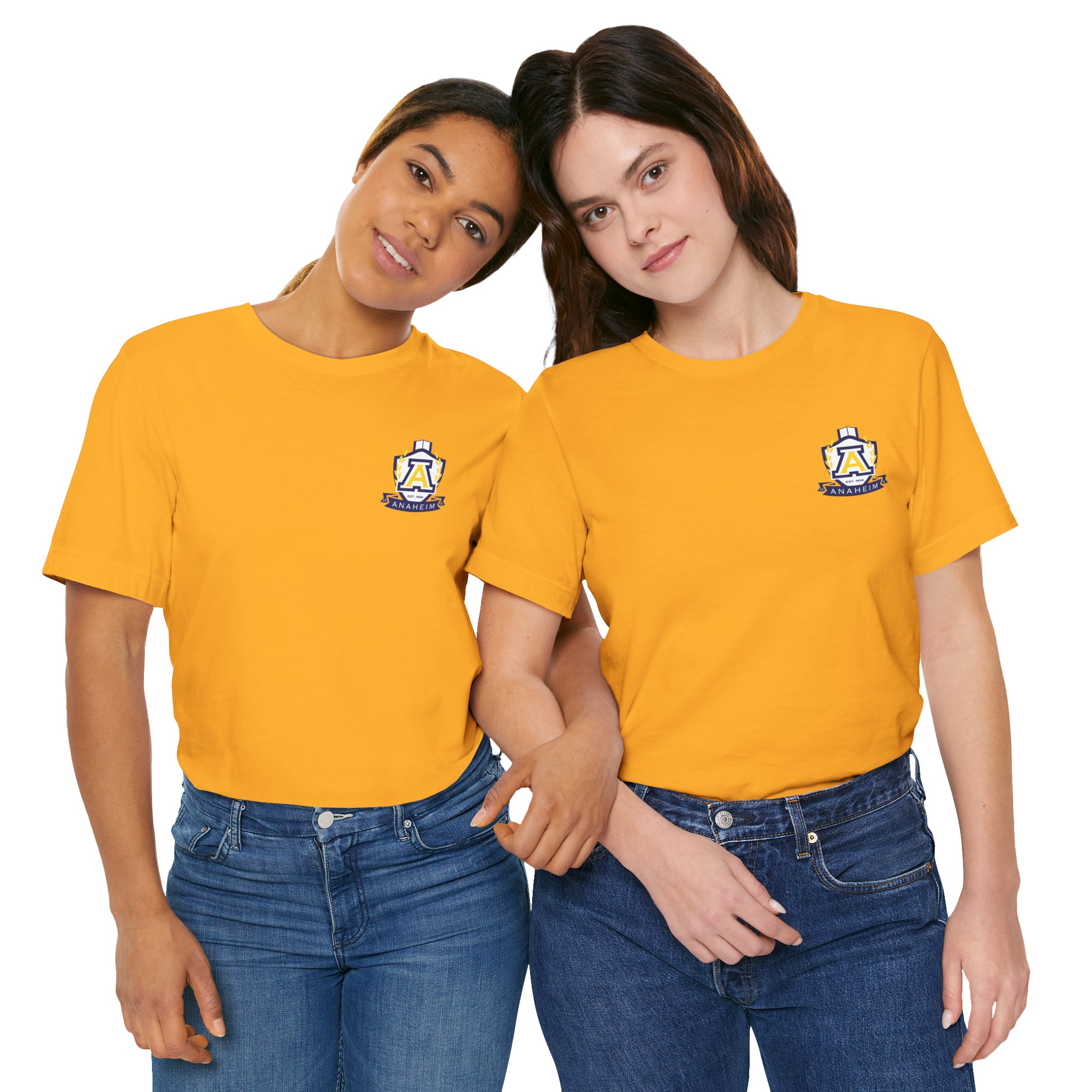 Anaheim High - Seal-Crest Logo Unisex Bella Canvas T-Shirt - Image 9