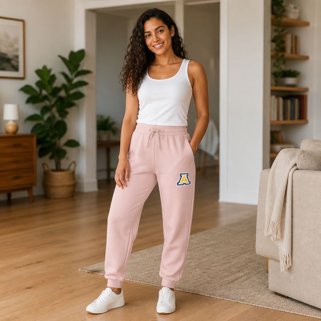 Anaheim High - American Apparel ReFlex Fleece Pink-Blush Sweatpants - Image 2