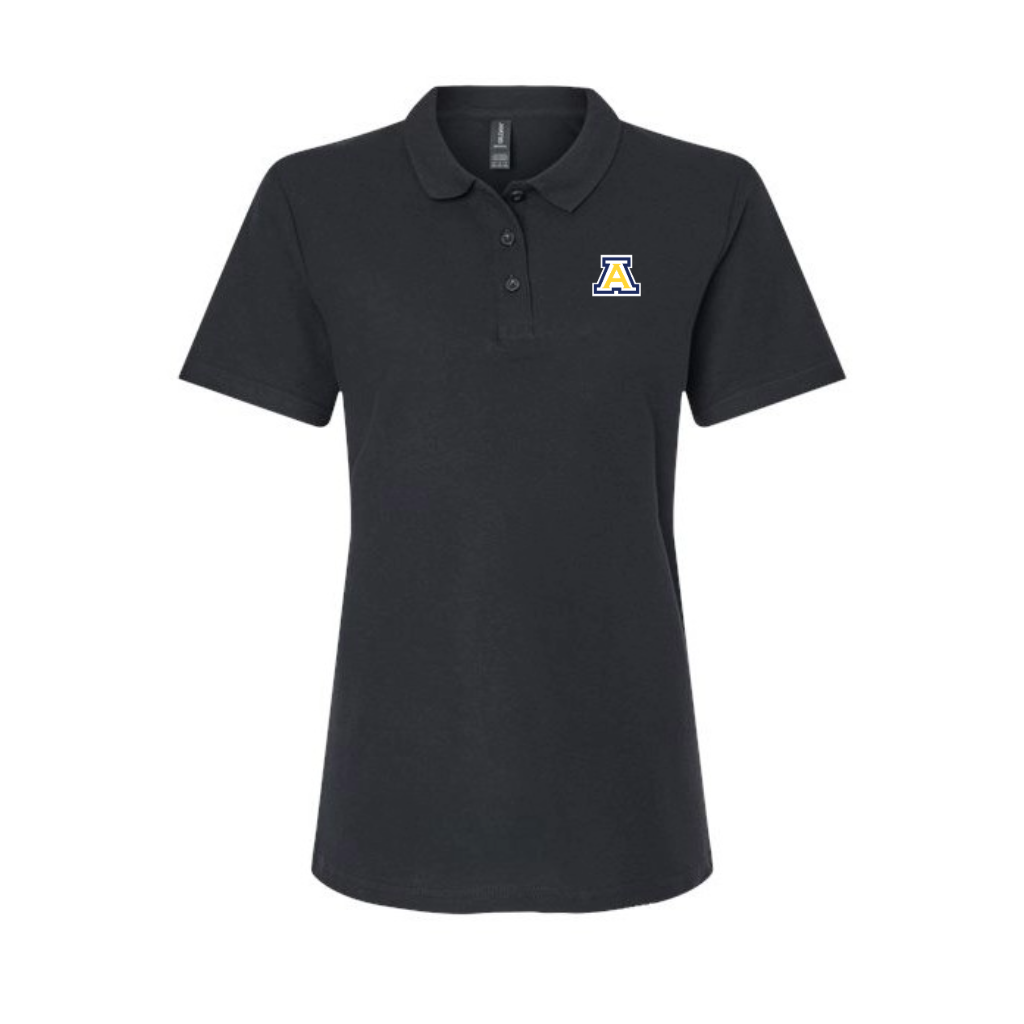 Anaheim High - Block A Logo Women's Gildan Pique Polo Shirt (DTF) - Image 3