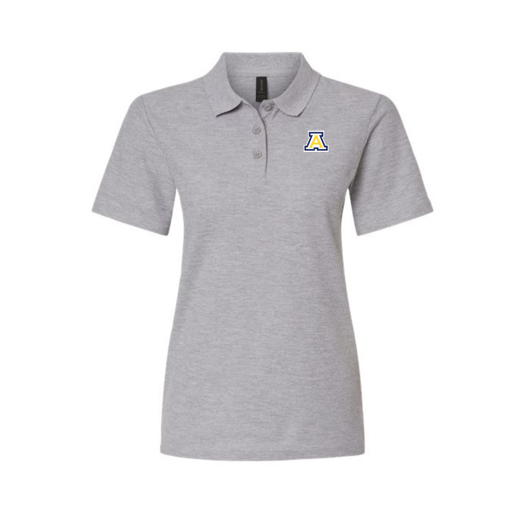 Anaheim High - Block A Logo Women's Gildan Pique Polo Shirt (DTF) - Image 5