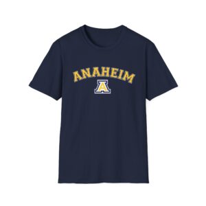 Anaheim High - Arched Logo Gildan Unisex Softstyle T-Shirt