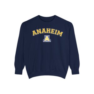 Anaheim High - Arched Logo Collegiate Comfort Colors Unisex Garment-Dyed Medium-Heavy Sweatshirt