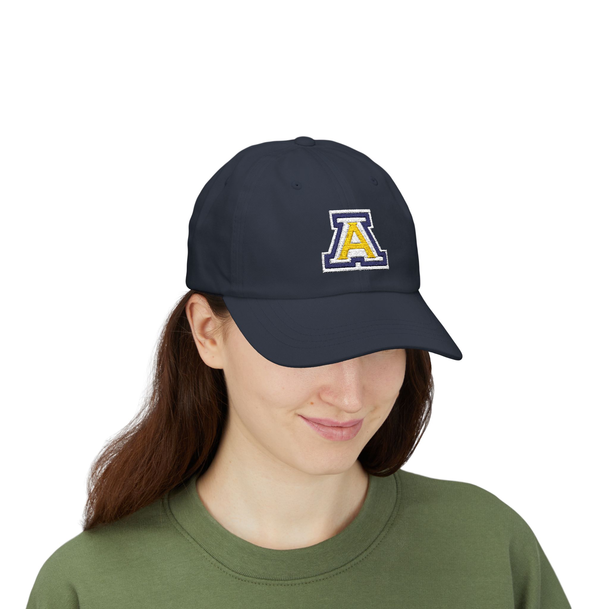 Anaheim High - Personalized Name Black or Blue Classic Adjustable Cap - Image 5