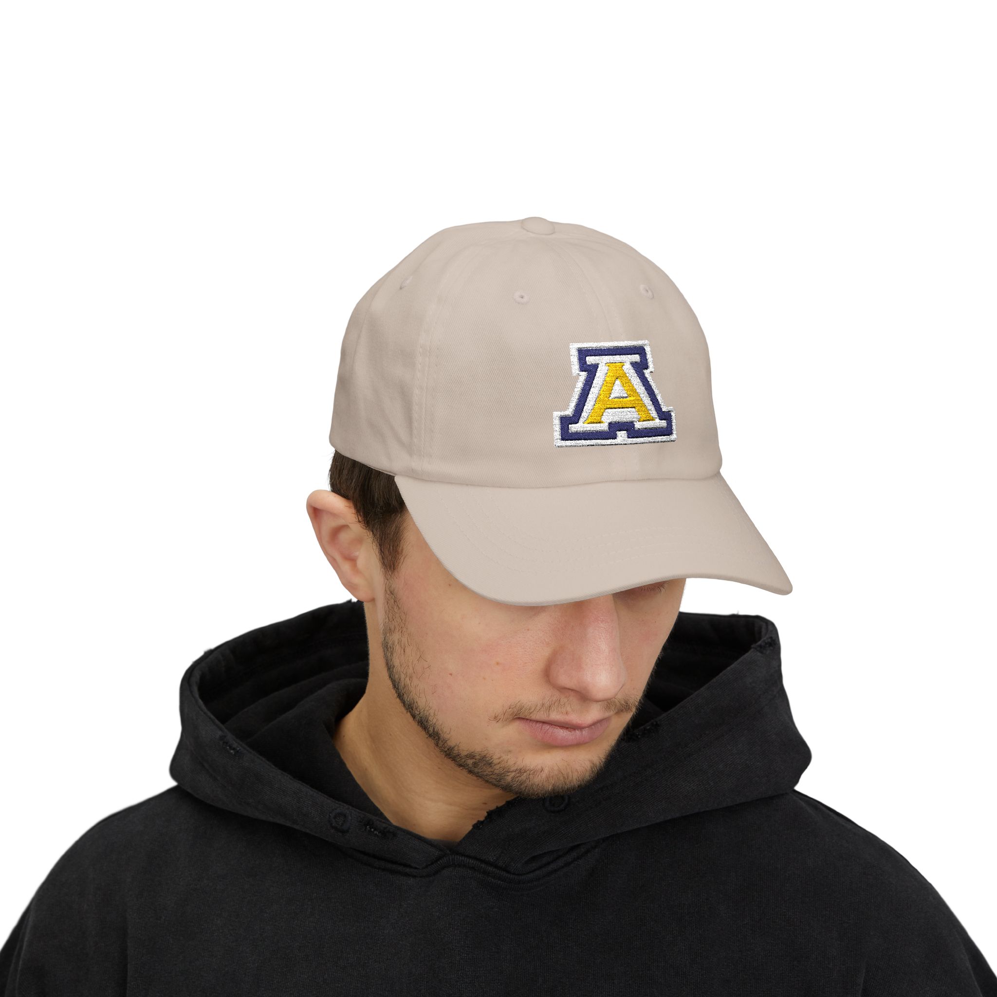 Anaheim High - Block A Personalized Name Light Colors Classic Adjustable Cap (Embroidery) - Image 5