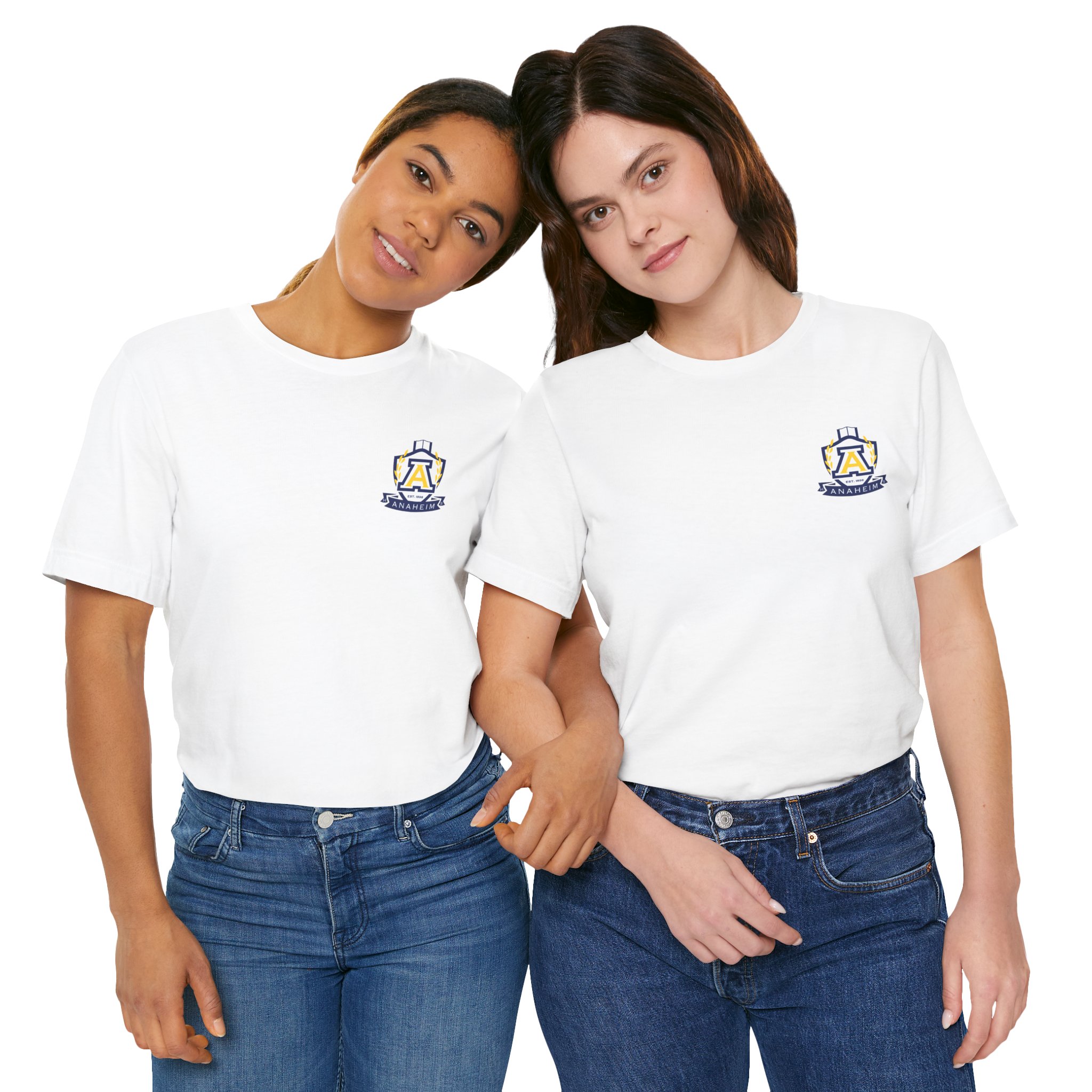 Anaheim High - Seal-Crest Logo Unisex Bella Canvas T-Shirt - Image 4