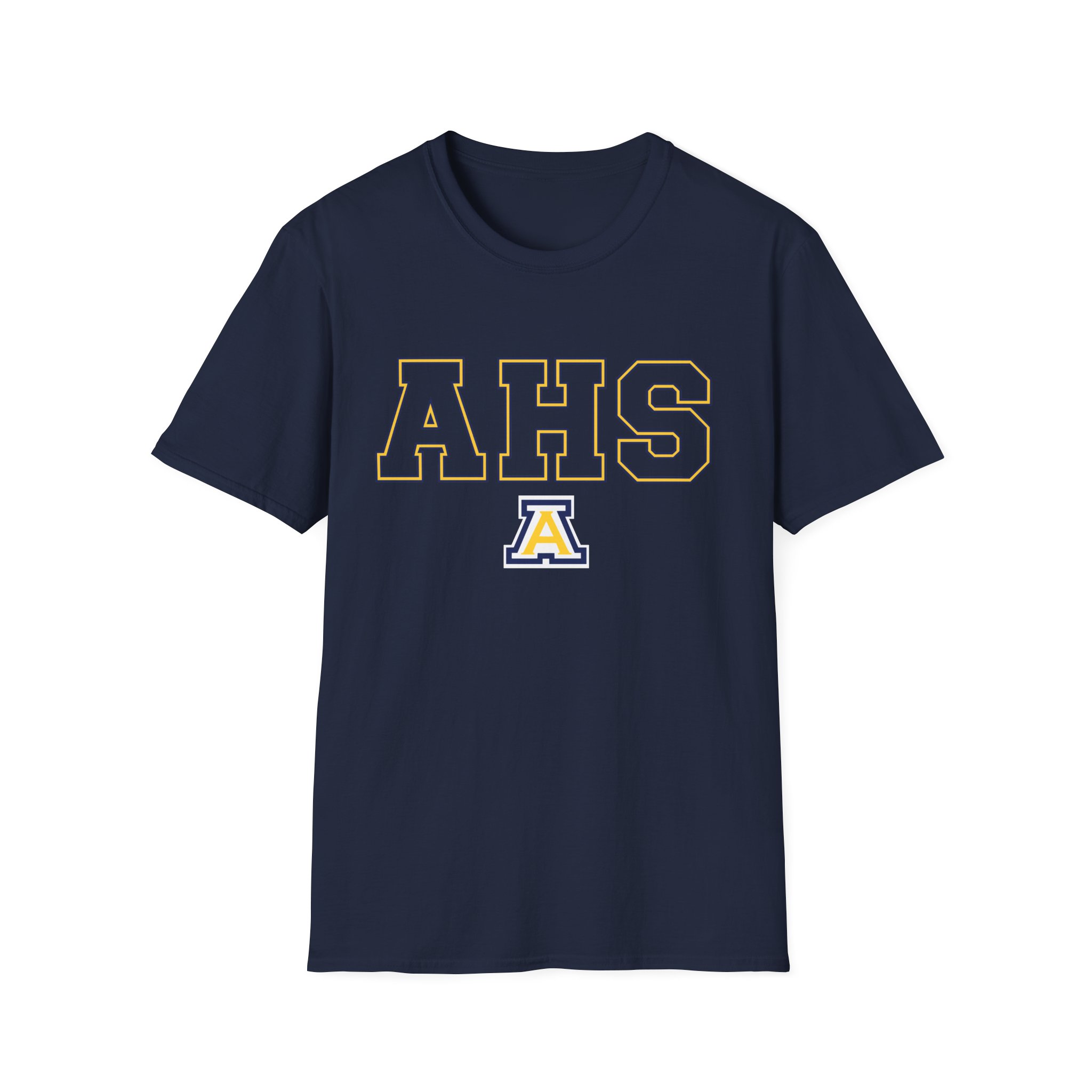 Anaheim High - AHS Outline Gildan Unisex Softstyle T-Shirt