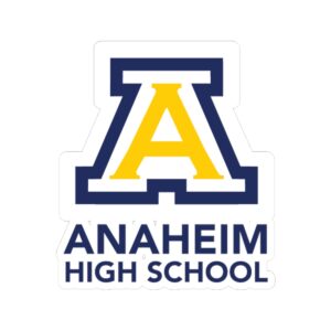 Anaheim High - Block A Vertical 2Line Logo Stickers