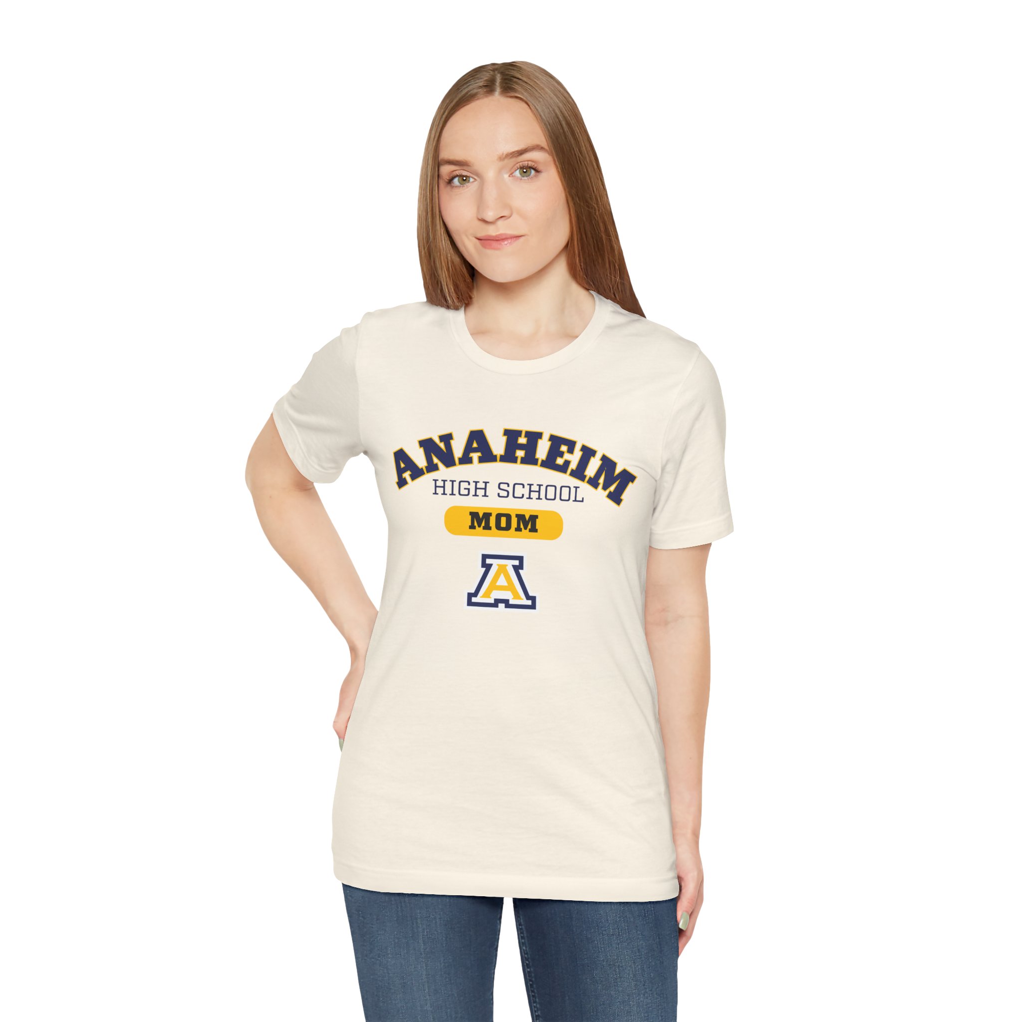 Anaheim High - Anaheim HS MOM Bella+Canvas Women's T-Shirt - Image 2