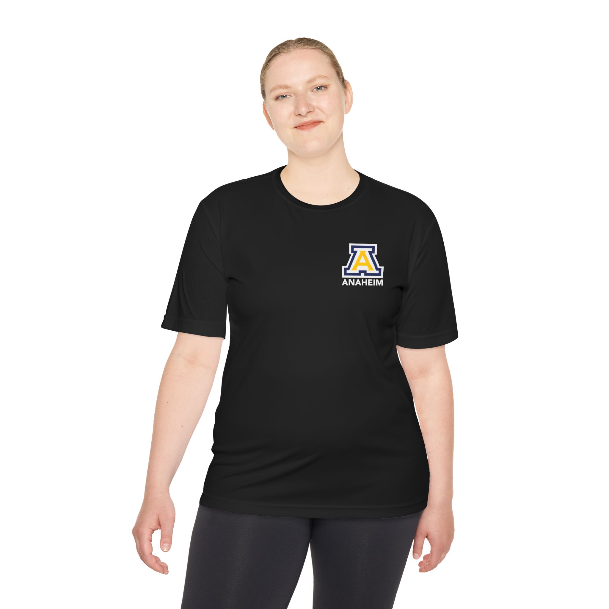 Anaheim High - Block A Logo Generic Sport-Tek Moisture Wicking T-Shirt (DTF) - Image 2