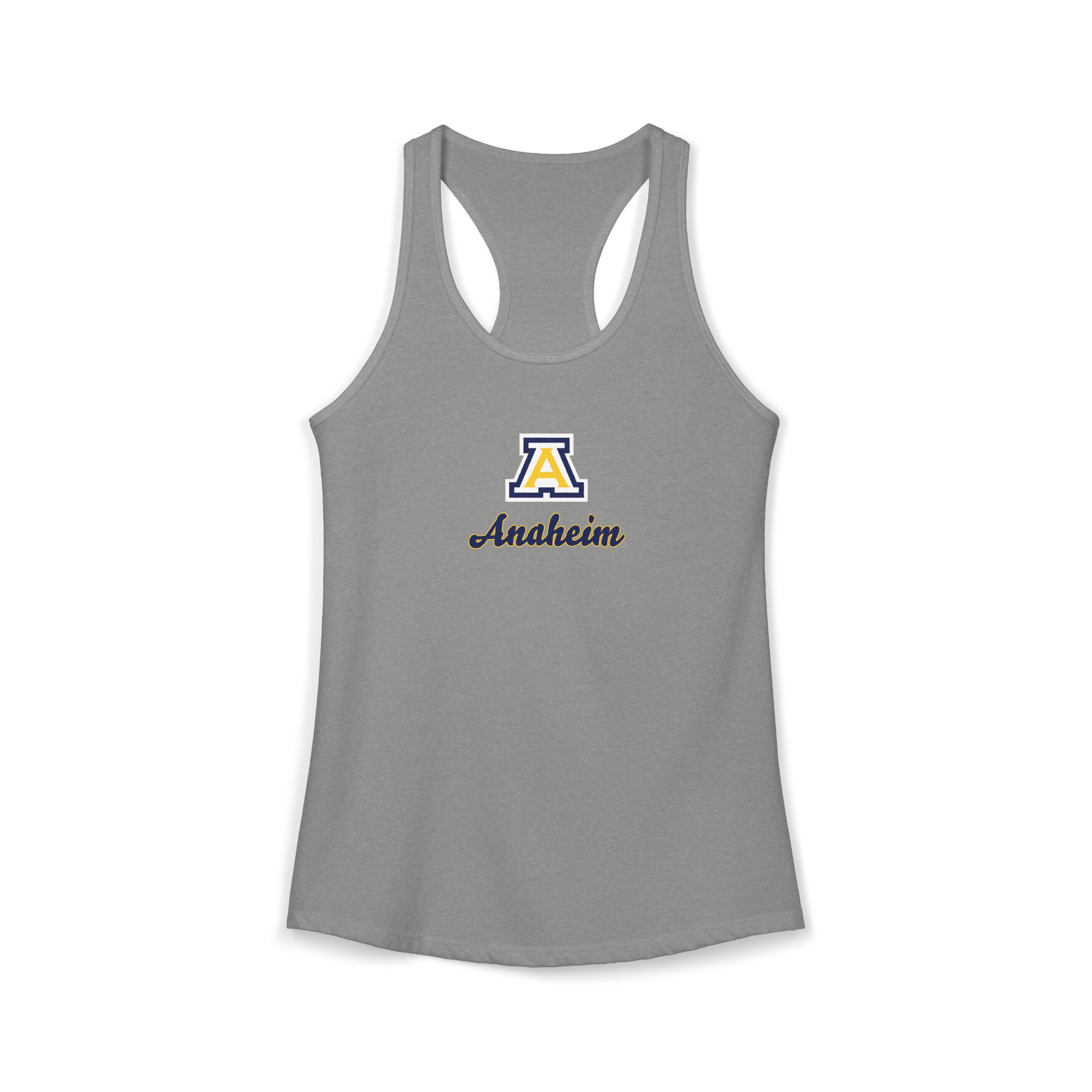 Anaheim High - Block A Logo Women's Ideal Racerback Tank Top